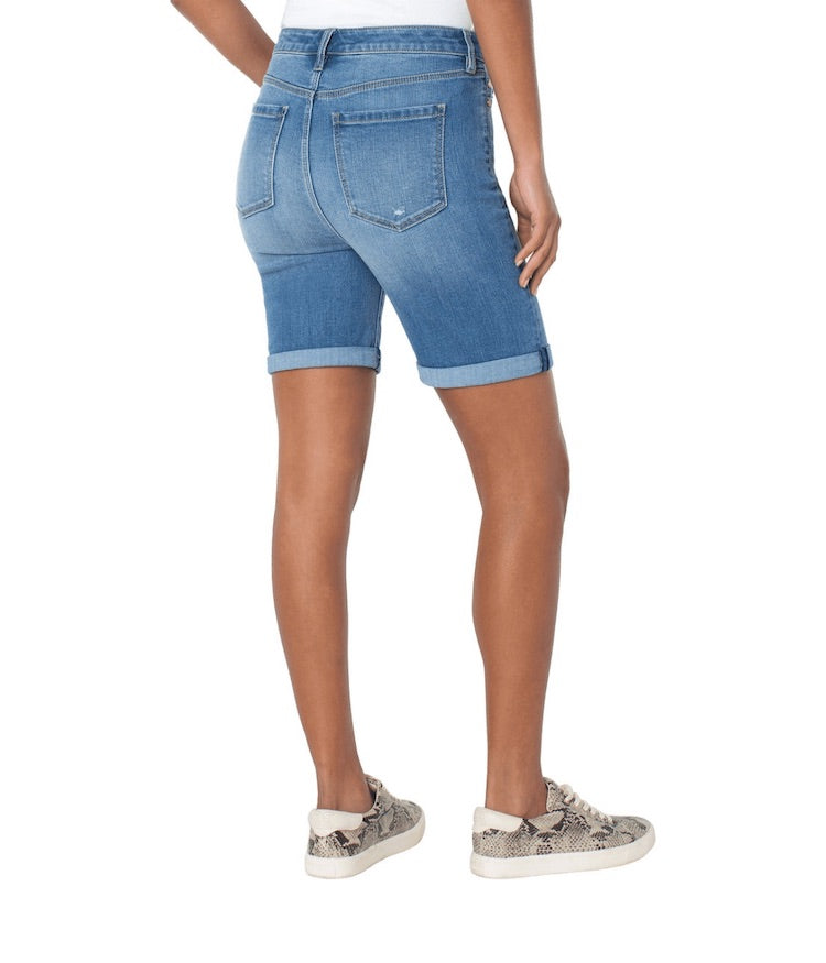 Kristy High Rise Short W Double Roll Cuff