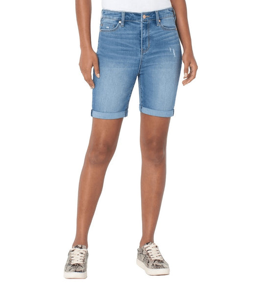 Kristy High Rise Short W Double Roll Cuff