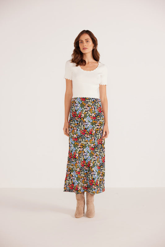 Josie Bias Midi Skirt