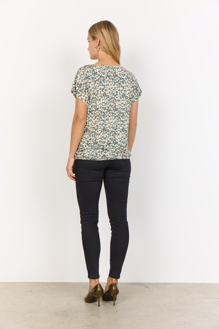 Short Sleeve Print Top