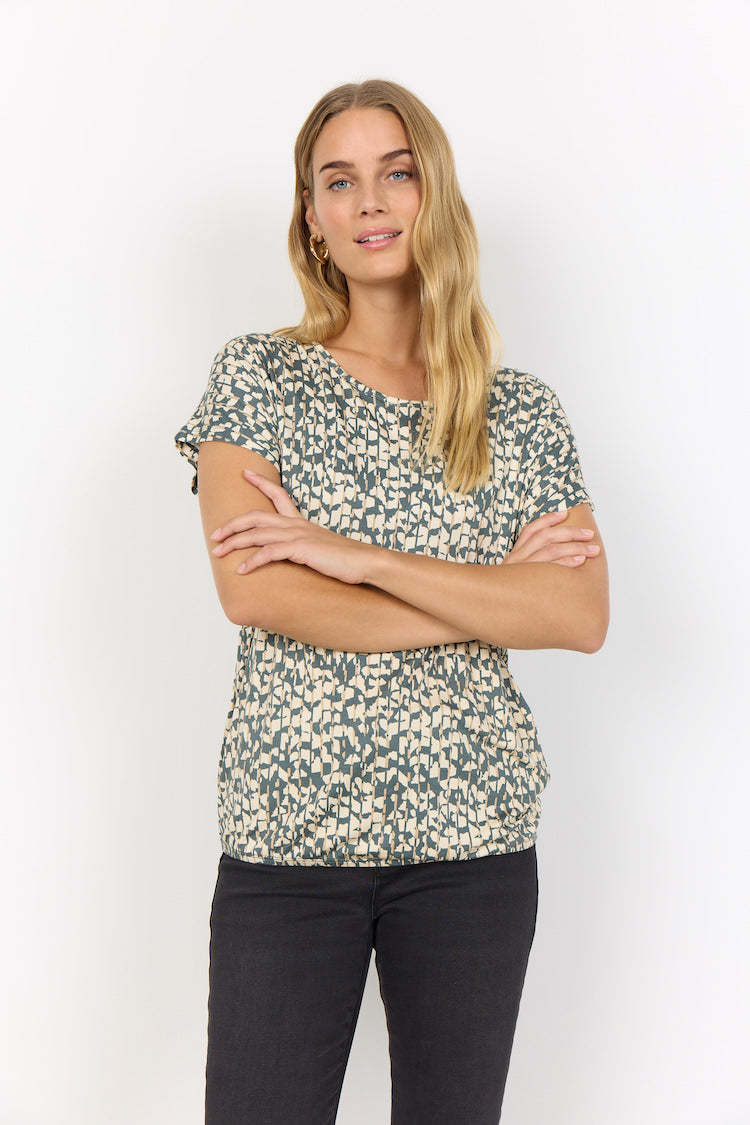 Short Sleeve Print Top