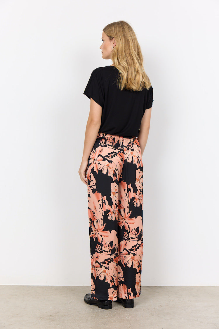 Floral Print Drawstring Pants