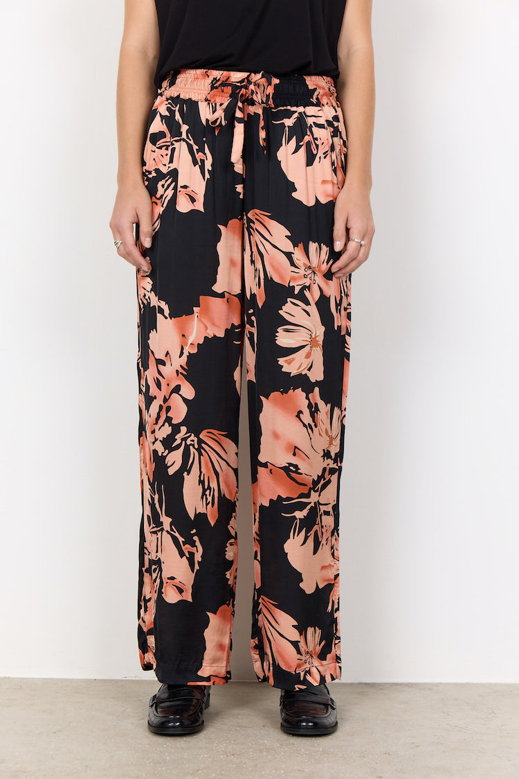 Floral Print Drawstring Pants