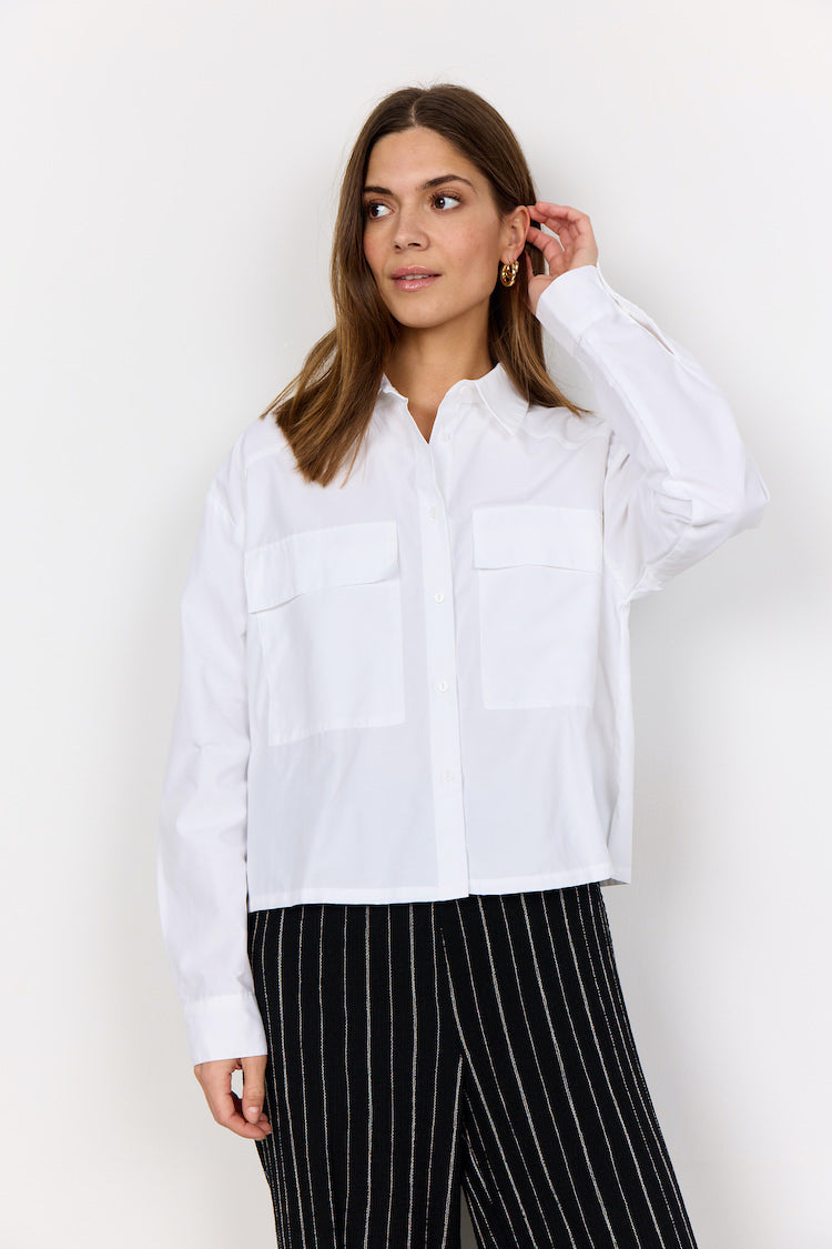 Netti Straight Cut Button Front Shirt