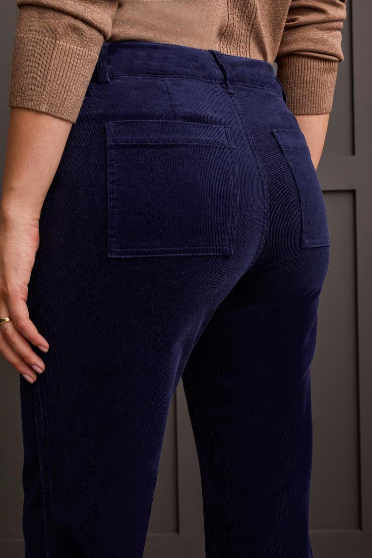 Stretch Corduroy Straight Leg