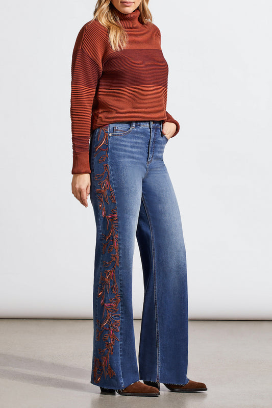 Brooke Hugging Jeans With Side Embroidery