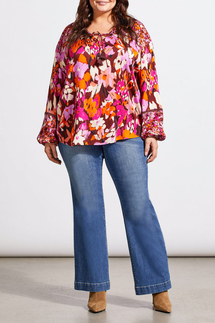 Combo Print Blouse