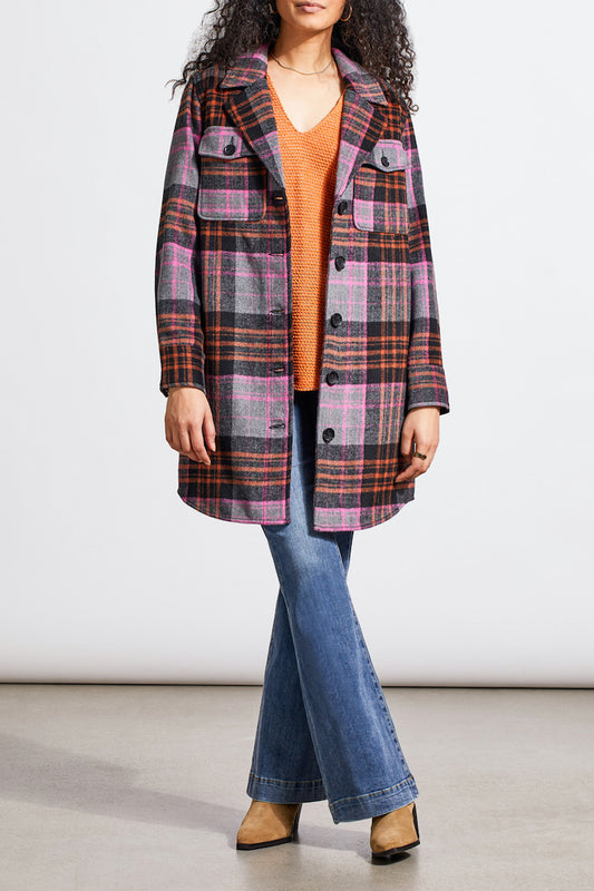 Long Plaid Shacket