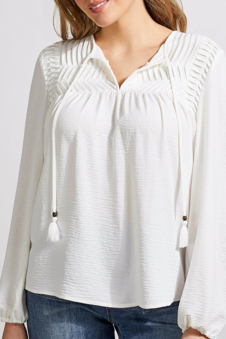 Blouse With Pleated Detail