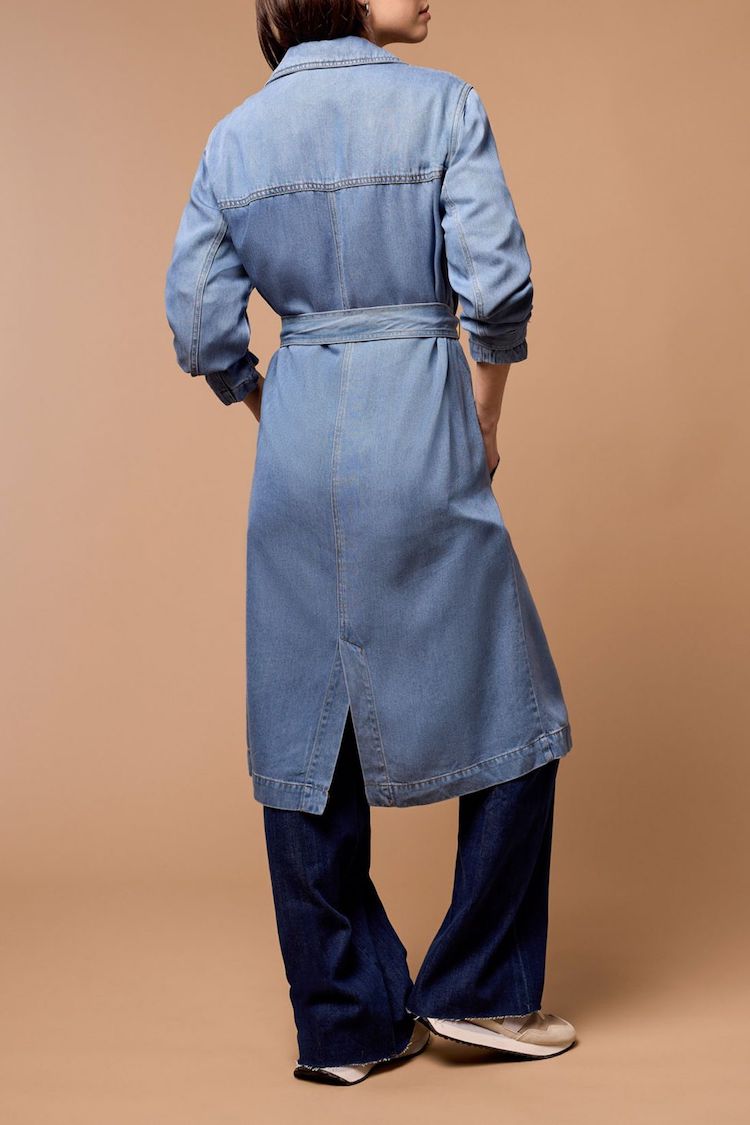 Denim Trench Coat