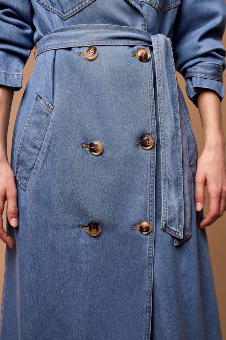 Denim Trench Coat