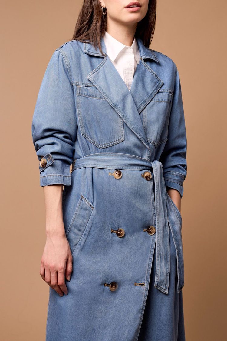 Denim Trench Coat