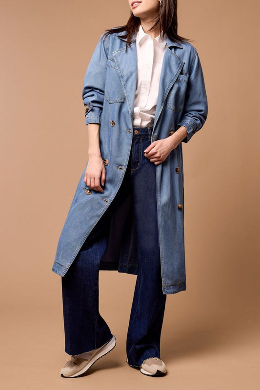 Denim Trench Coat