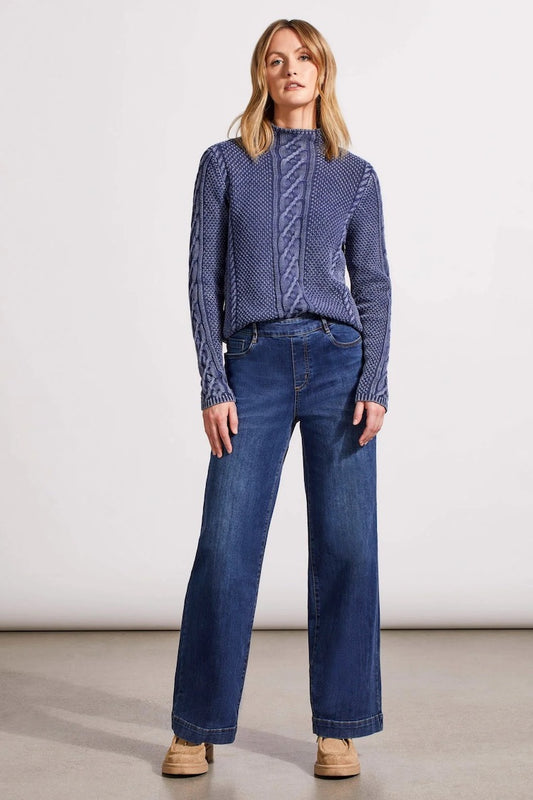 Audrey Pull On Wide Leg Jeans