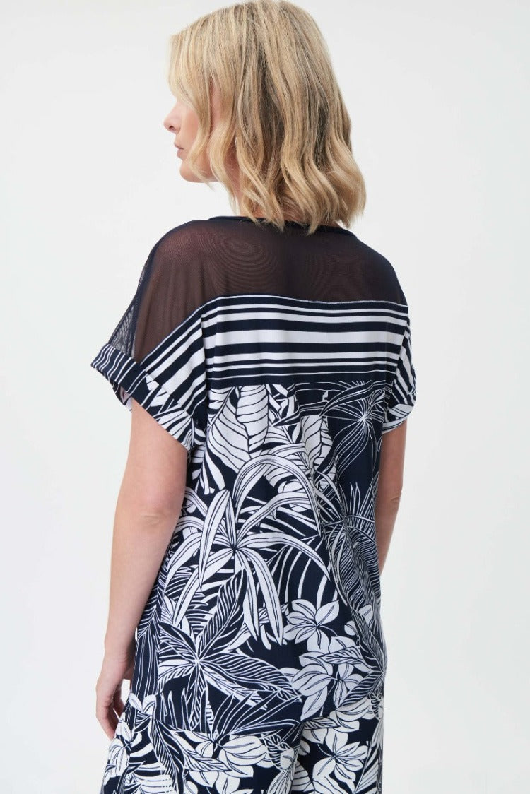 Joseph Ribkoff Shear Neck Printed Top Media 2 of 3