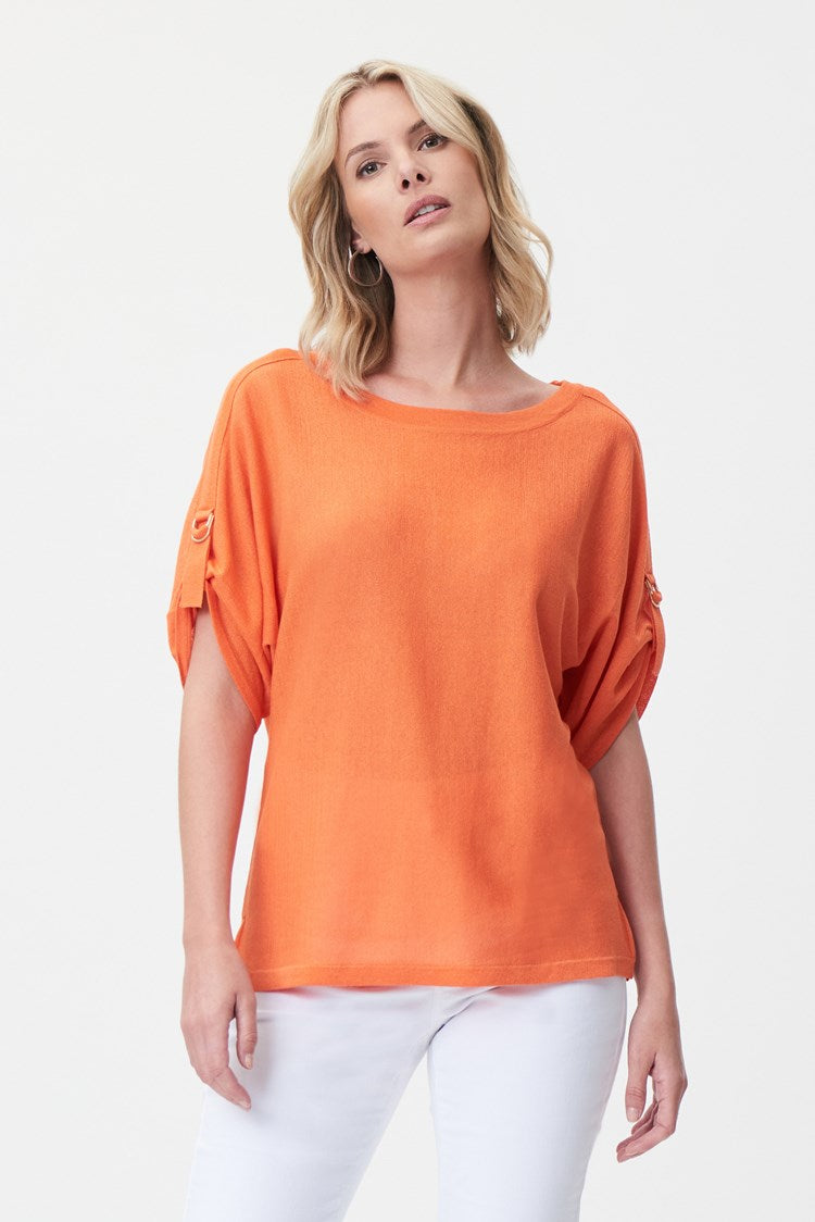 Short Sleeve Boatneck Top