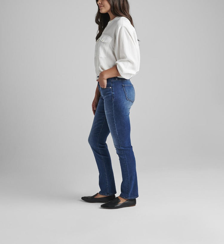 Ruby Mid Rise Straight Leg Jean