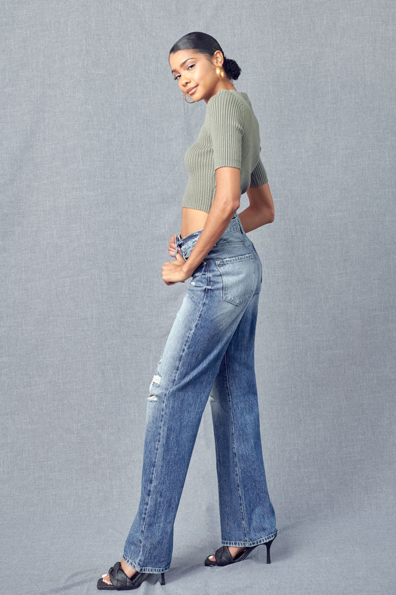 Flared Ultra High Jeans