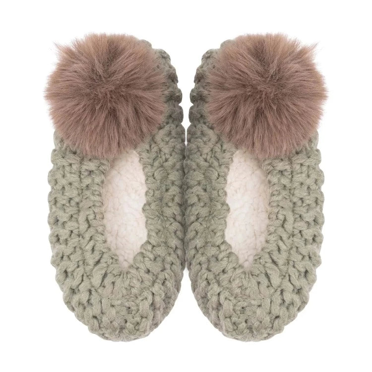 Lemon Popcorn Pom Pom Ballerina Slipper