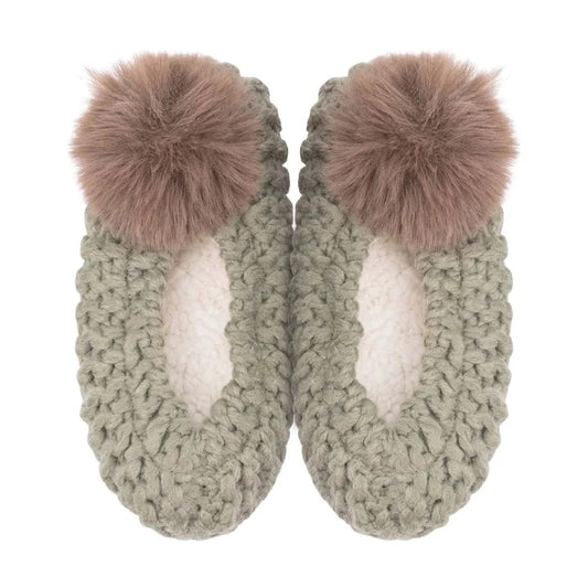 Lemon Popcorn Pom Pom Ballerina Slipper